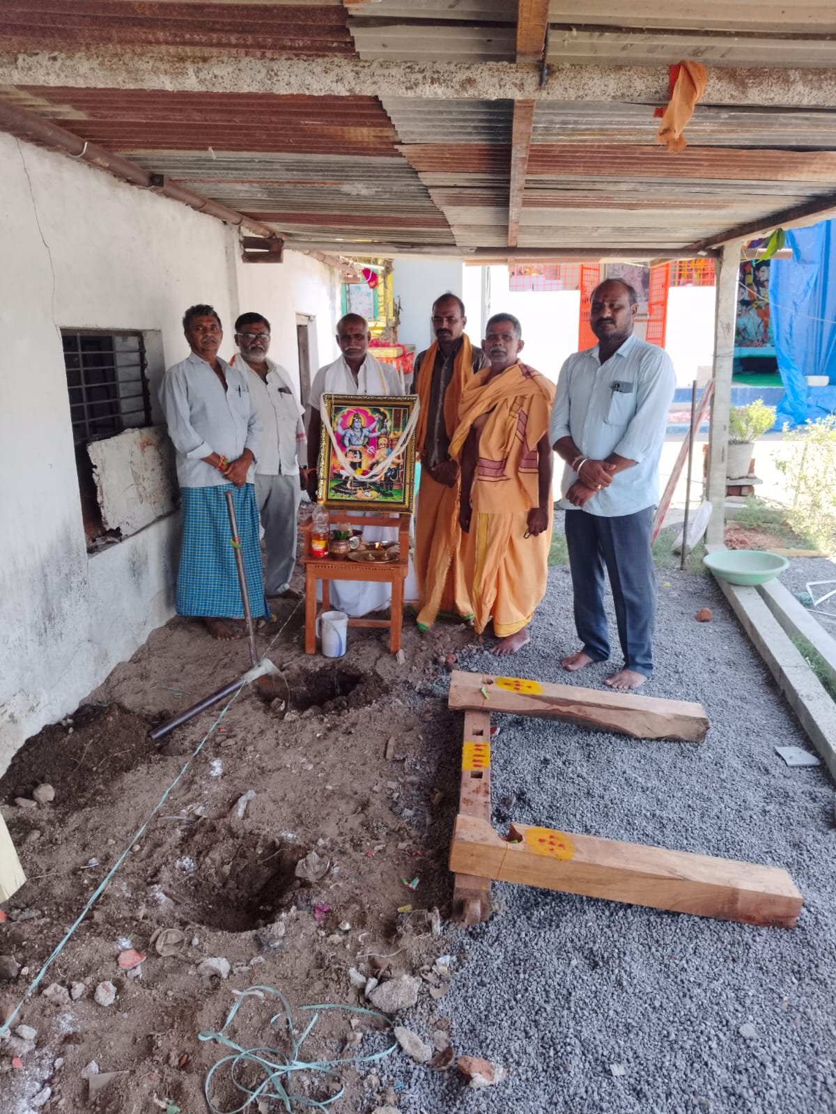 నాగారం గ్రామంలో చేనేత వృత్తి పునఃప్రారంభానికి భూమి పూజ' - Additional Image